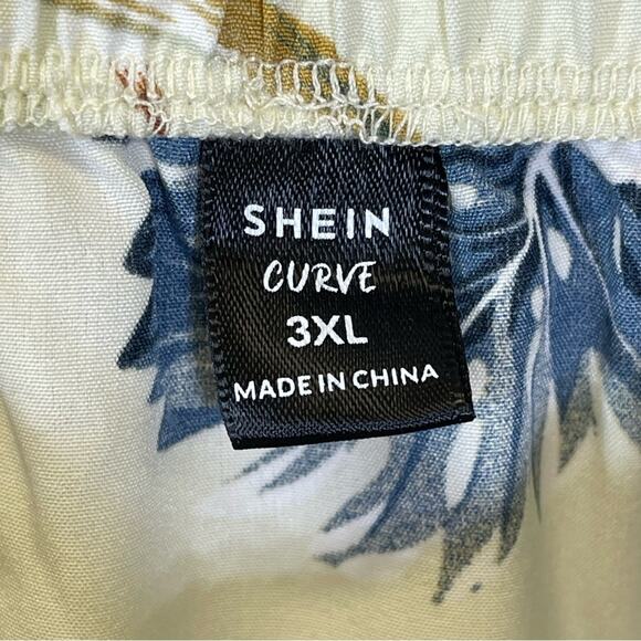 SHEIN, Floral Skirt. Size 3XL. Elastic Waist, Scoop Hem. Excellent condition! - Picture 4 of 6